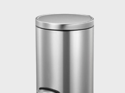 Eva Bathroom Pedal Bin, 5L By EKO | Colour Option: Titanium Blue | Pack Size: 2 Pack Bundle