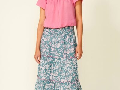 Fatima Skirt | Flower Sea Green