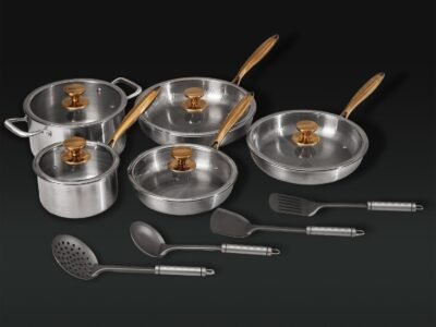 Complete Classic Titanium Cookware Set (14 Piece)