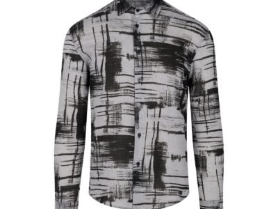 Geometric Harmony Linen Shirt