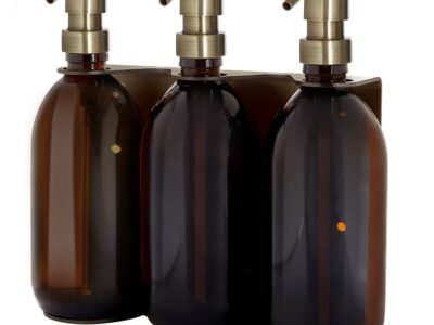 Gold Triple Wall Mounted Soap Dispenser