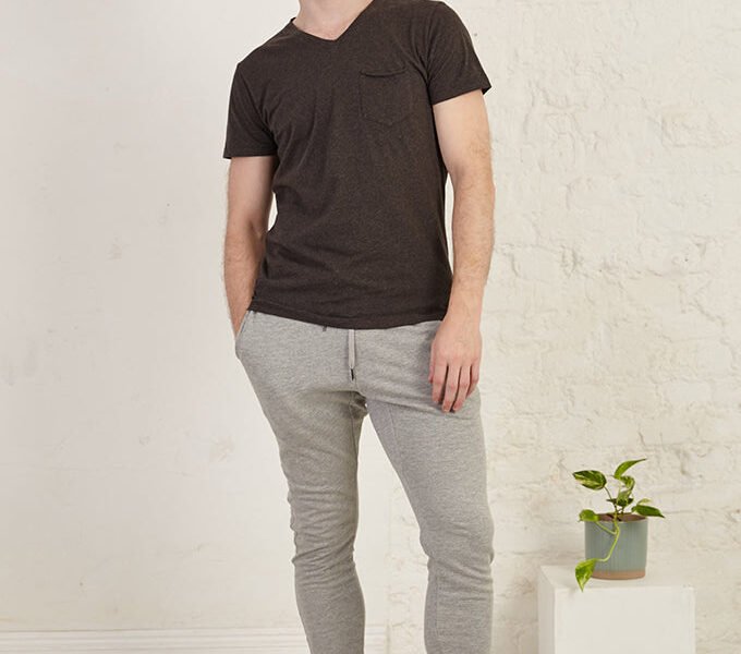 V-Neck Pocket Regular Fit Organic Cotton Jersey T-Shirt