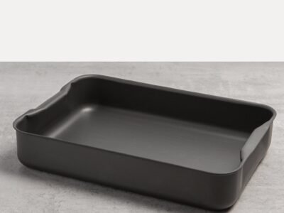 Hard Anodised Roasting Dish with Handles By Mermaid | Size: 14 Inch