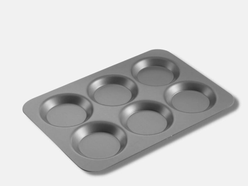Hard Anodised Yorkshire Pudding Tray By Mermaid | Size: 6 Cup