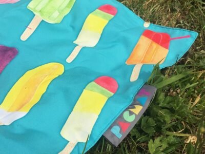 Lollipop Print Waterproof Picnic Blanket, Family Size By Pacmat