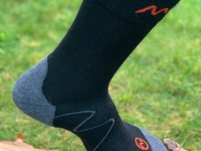 Merino Crew Socks By Moggans | Size: Medium | Colour: Black