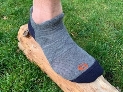 Merino No Show Socks, Set of 2 By Moggans | Size: Extra Large | Colour: Grey