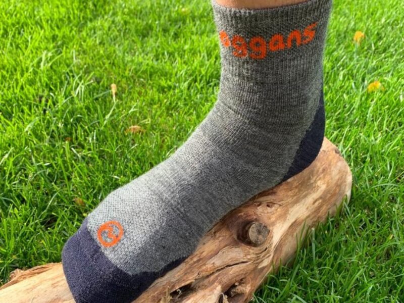 Merino Wool Ankle Running Socks, Set of 2 By Moggans | Size: Large | Colour: Grey