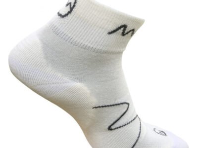 Merino Wool Ankle Running Socks, Set of 2 By Moggans | Size: Large | Colour: White
