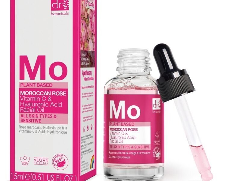 Moroccan Rose Facial Oil with Hyaluronic Acid & Vitamin C