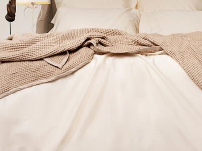 Natural Classic Organic Cotton Sateen Weave Bedding Set