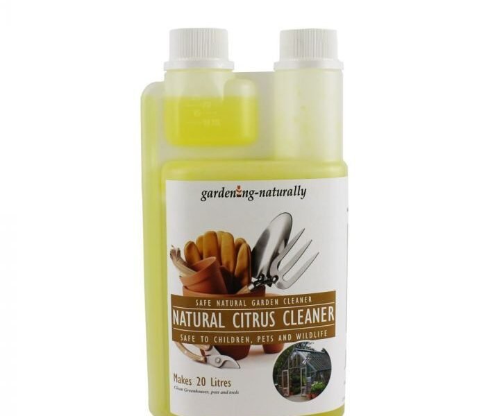 Gardening Naturally Natural Citrus Cleaner For Garden & Greenhouse 500ml | Natural Greenhouse Cleaner Yellow