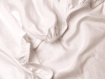 Organic Cotton Fitted Sheet By Dip & Doze | Size: Super King | Colour: Dusky Pink | Weave: Percale