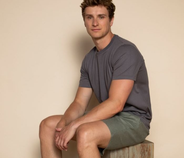 Organic Cotton & Hemp Everyday T-Shirt By Dip & Doze | Colour: Charcoal | Size: M