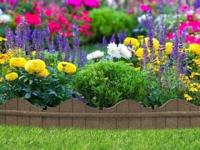15cm Recycled Garden Border Ultra Curve Carolina Earth
