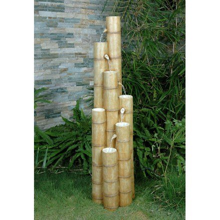 Bamboo Poles Japanese 5-Tier Cascade Water Feature