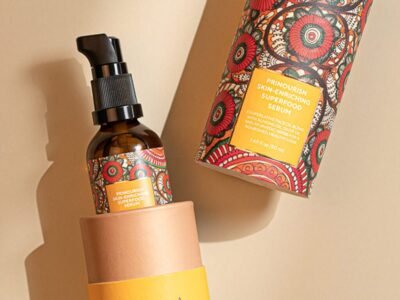 Prinourish Skin-Enriching Superfood Serum - With Almond Oil, Olive Oil, Turmeric, Mango and More Ayurvedic Herbs