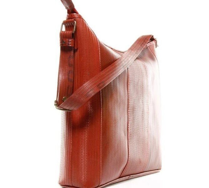 Reclaimed Fire Hose Tooley Tote Bag By Elvis & Kresse | Colour: Red