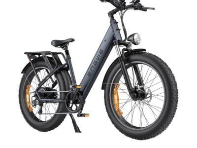 ENGWE E26 Electric Bike 25 km/h Dual Suspension Fat Tyre E-bike - Black / Step-Thru