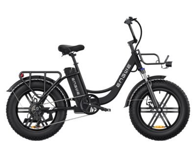 ENGWE L20 Electric Bike 140km Max Speed Front Suspension Step-Thru E-bike - Black / Standard Battery