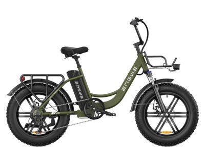 ENGWE L20 Electric Bike 140km Max Speed Front Suspension Step-Thru E-bike - Ink Green / Standard Battery