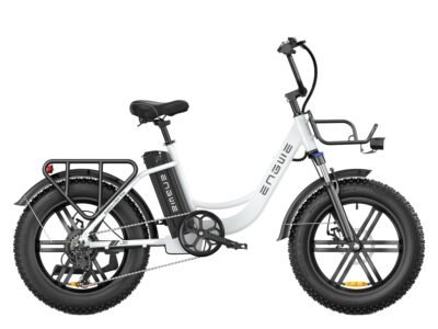 ENGWE L20 Electric Bike 140km Max Speed Front Suspension Step-Thru E-bike - White / Standard Battery