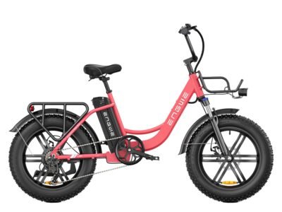 ENGWE L20 Electric Bike 140km Max Speed Front Suspension Step-Thru E-bike - Pink / Standard Battery