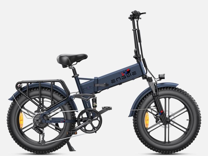 ENGWE ENGINE PRO Electric Bike 1000W 12KM Full Suspension Foldable E-bike - Green