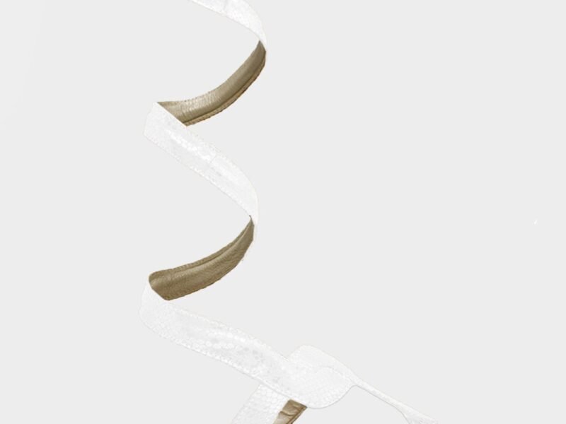 Cobra Wrap Sandals | White