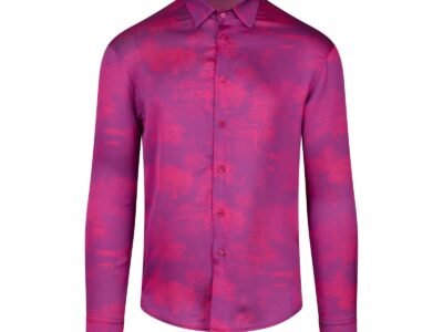 Silk Shirt with Savanna Print - Made in France