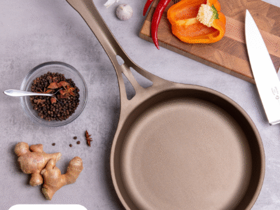 26cm Quenched Seamless Iron Frying Pan By Solidteknics | Size: 26cm