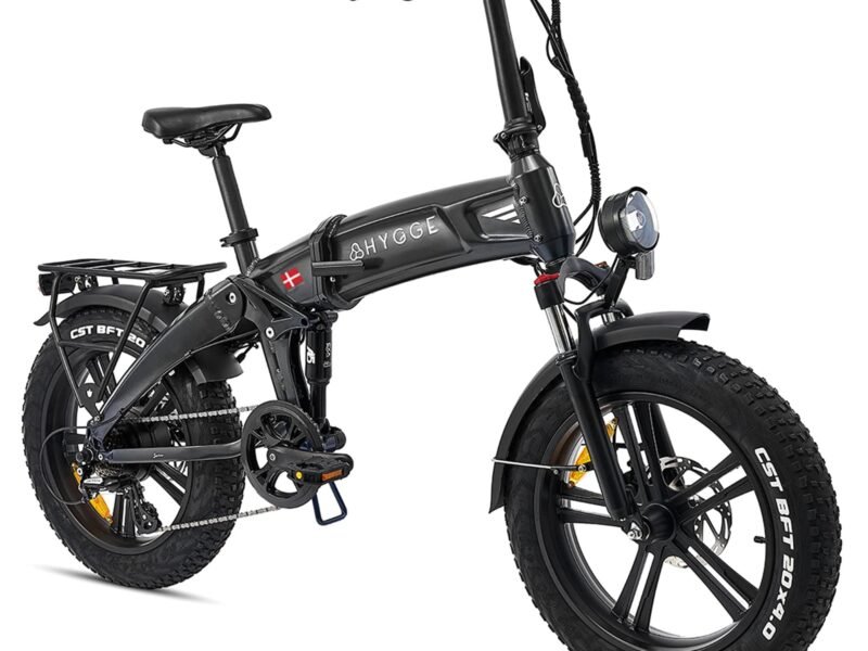 Hygge Sorø Electric Bike Full Suspension Foldable With 250W Motor - Black