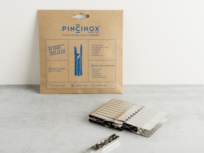 Stainless Steel Clothes Pegs, Pack of 20 By Pincinox