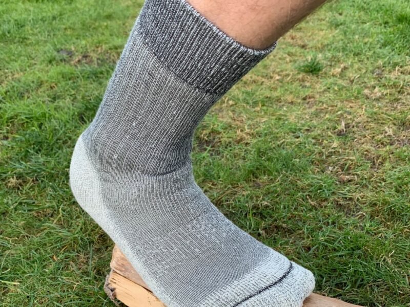 Stravaiger Midweight Merino Hiking Socks By Moggans | Size: Small | Colour: Liath/Grey
