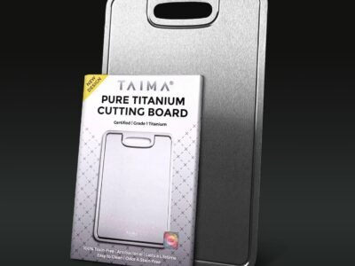Certified Taima® Pure Titanium Cutting Board - V2 Updated Design
