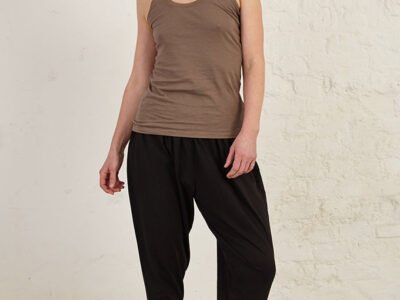 Longline Racerback Organic Cotton Jersey Tank Top