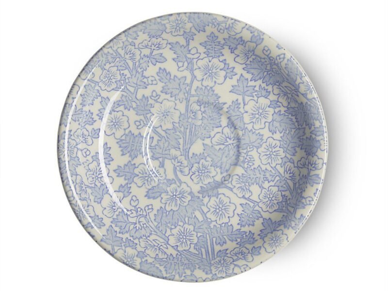 Blue Burgess Chintz Tea Saucer Seconds