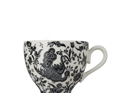 Black Regal Peacock Teacup 187ml/0.33pt Seconds