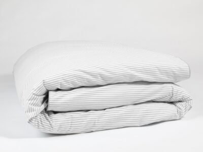 The Striped Duvet Cover By Dip & Doze | Size: Double | Colour: Grey Stripe
