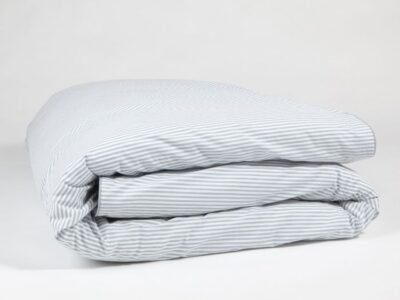 The Striped Duvet Cover By Dip & Doze | Size: Super King | Colour: Blue Stripe