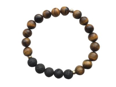 Tigers eye aromatherapy bracelet, to empower (unisex)