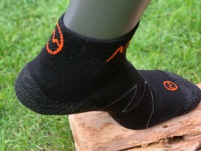 Ultralight Merino Ankle Socks, Set of 2 By Moggans | Size: Extra Large | Colour: Black