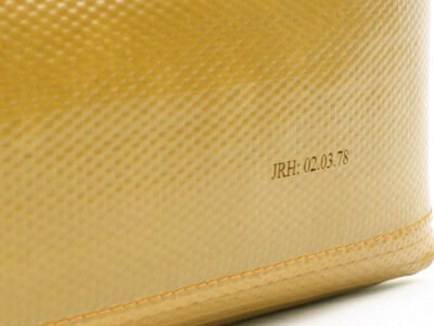 Reclaimed Fire Hose Wash Bag, Medium By Elvis & Kresse | Colour: Yellow