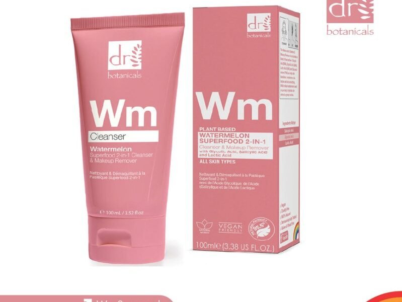 Watermelon Superfood 2-in-1 Cleanser & Makeup Remover with Glycolic Acid, Salicylic Acid and Lactic Acid 100ml